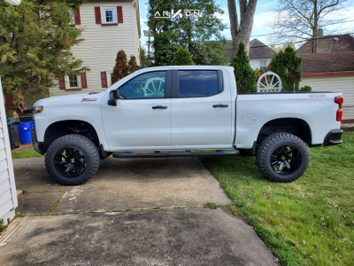 1 2020 Silverado 1500 Chevrolet Bds Suspension Lift 4in Arkon Off Road Lincoln Machined Black
