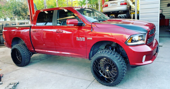 1 2014 1500 Ram Rough Country Suspension Lift 6in Arkon Off Road Caesar Black