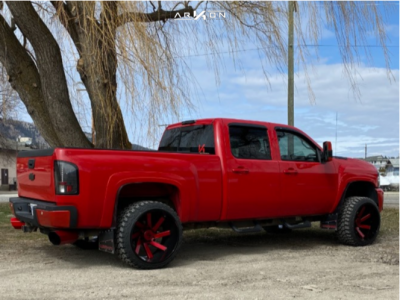 1 2008 Silverado 2500 Hd Chevrolet 2 Inch Level Leveling Kit Arkon Off Road Lincoln Red
