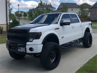 2014 Ford F-150 - 22x12 -51mm - ARKON OFF-ROAD Crown Series Victory - Suspension Lift 6" - 37" x 13.5"