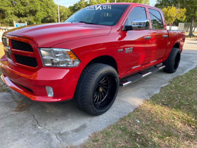 2018 Ram 1500 - 22x12 -51mm - ARKON OFF-ROAD Caesar - Leveling Kit - 305/45R22