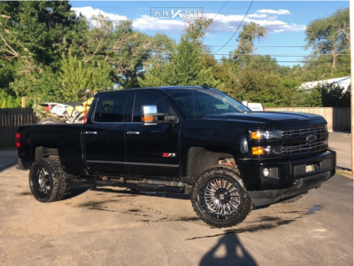 2016 Chevrolet Silverado 2500 HD - 22x12 -51mm - ARKON OFF-ROAD Alexander - Stock Suspension - 33" x 12.5"