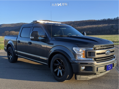 1 2018 F 150 Ford Belltech Lowered On Springs Arkon Off Road Lincoln Black