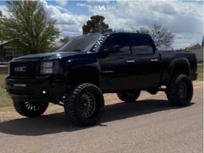 1 2013 Sierra 1500 Gmc Rough Country Suspension Lift 75in Arkon Off Road Alexander Machined Black