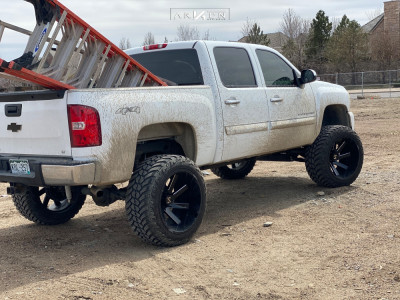 1 2009 Silverado 1500 Chevrolet Mcgaughys Suspension Lift 9in Arkon Off Road Lincoln Black