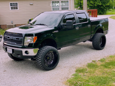 1 2012 F 150 Ford Mcgaughys Suspension Lift 65in Arkon Off Road Crown Series Victory Machined Black