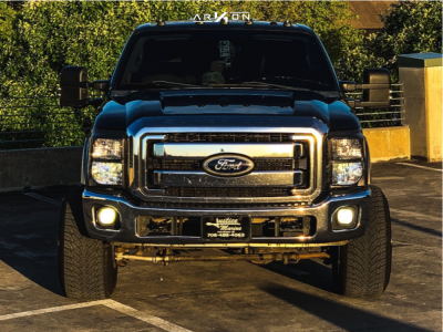 1 2011 F 250 Super Duty Ford 2 Inch Level Leveling Kit Arkon Off Road Caesar Machined Black