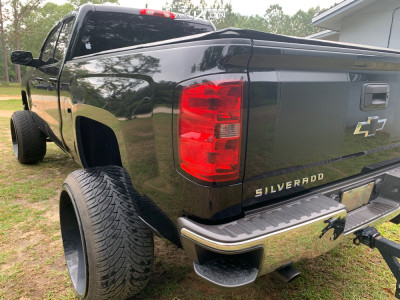 1 2014 Silverado 1500 Chevrolet Rough Country Suspension Lift 7in Arkon Off Road Cleopatra Black