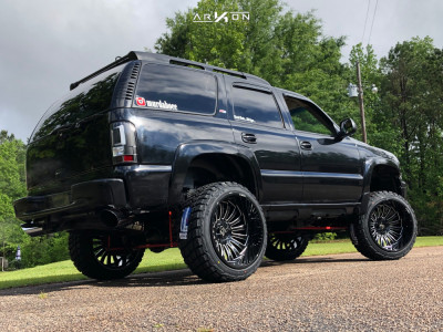 1 2005 Tahoe Chevrolet Superlift Suspension Lift 8in Arkon Off Road Alexander Black