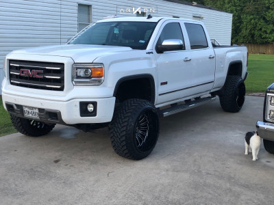 1 2014 Sierra 1500 Gmc Rough Country Suspension Lift 7in Arkon Off Road Alexander Black