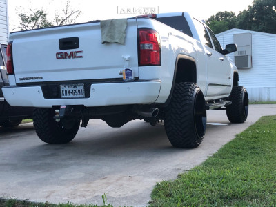 1 2014 Sierra 1500 Hd Gmc Rough Country Suspension Lift 7in Arkon Off Road Alexander Black