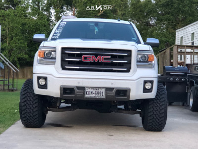 1 2014 Sierra 1500 Hd Gmc Rough Country Suspension Lift 7in Arkon Off Road Alexander Black