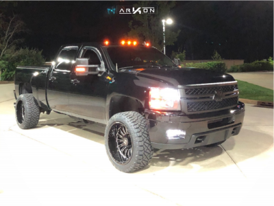 1 2012 Silverado 2500 Hd Chevrolet Kryptonite Suspension Lift 25in Arkon Off Road Alexander Black