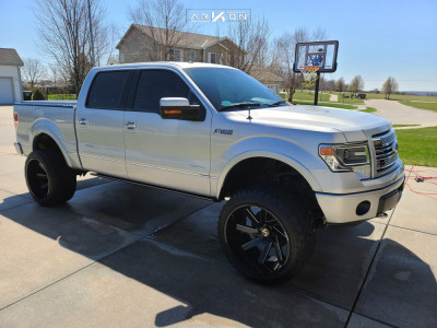 1 2014 F 150 Ford Rough Country Suspension Lift 6in Arkon Off Road Lincoln Black