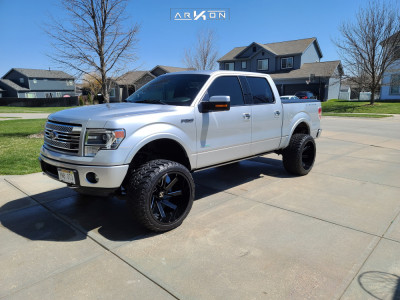 1 2014 F 150 Ford Rough Country Suspension Lift 6in Arkon Off Road Lincoln Black