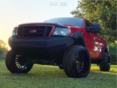 1 2004 F 150 Ford Rough Country Suspension Lift 45in Arkon Off Road Caesar Black