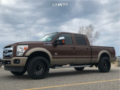 1 2012 F 250 Super Duty Ford Stock Air Suspension Arkon Off Road Alexander Black
