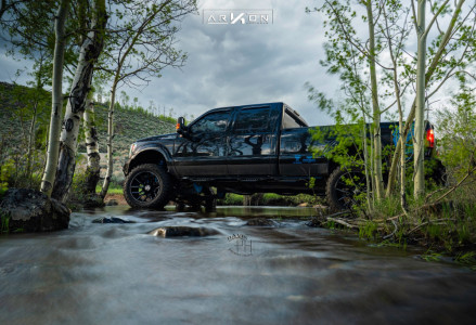1 2012 F 350 Super Duty Ford Skyjacker Suspension Lift 8in Arkon Off Road Roosevelt Black Milled