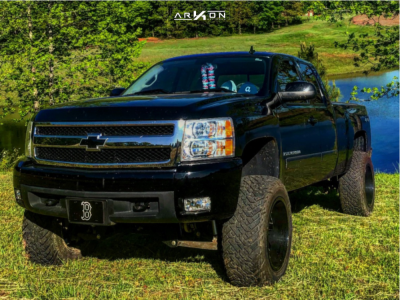 1 2008 Silverado 1500 Chevrolet Mcgaughys Suspension Lift 7in Arkon Off Road Lincoln Black