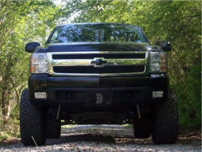 1 2008 Silverado 1500 Chevrolet Mcgaughys Suspension Lift 7in Arkon Off Road Lincoln Black