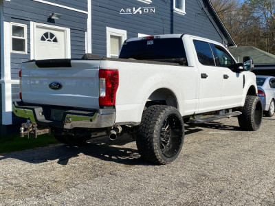 1 2019 F 250 Super Duty Ford 2 Inch Level Suspension Lift 25in Arkon Off Road Caesar Black