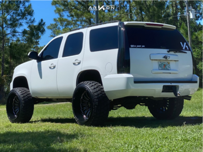 1 2007 Tahoe Chevrolet Rough Country Suspension Lift 75in Arkon Off Road Alexander Black