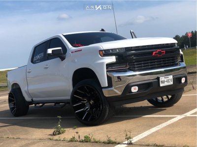 2019 Chevrolet Silverado 1500 - 24x14 -81mm - ARKON OFF-ROAD Roosevelt - Suspension Lift 3" - 305/35R24