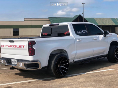 1 2019 Silverado 1500 Chevrolet Leveling Kit Suspension Lift 3in Arkon Off Road Roosevelt Machined Black