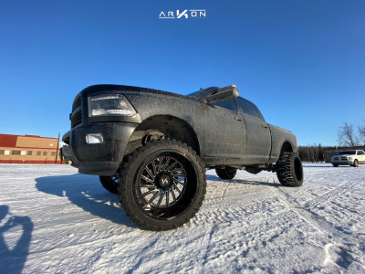 1 2015 2500 Ram Rough Country Suspension Lift 5in Arkon Off Road Caesar Black