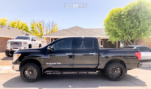 1 2018 Titan Nissan Rough Country Suspension Lift 3in Arkon Off Road Alexander Black