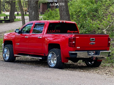 1 2018 Silverado 1500 Chevrolet Readylift Suspension Lift 35in Arkon Off Road Crown Series Victory Chrome