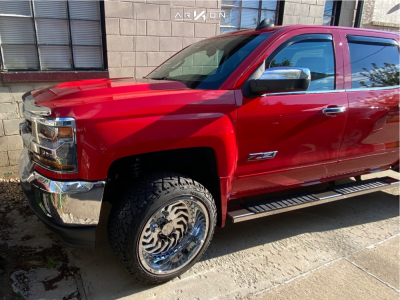 1 2018 Silverado 1500 Chevrolet Readylift Suspension Lift 35in Arkon Off Road Crown Series Victory Chrome