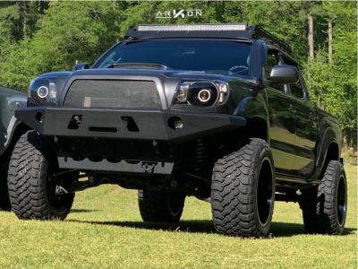1 2011 Tacoma Toyota Fox Suspension Lift 35in Arkon Off Road Lincoln Machined Black