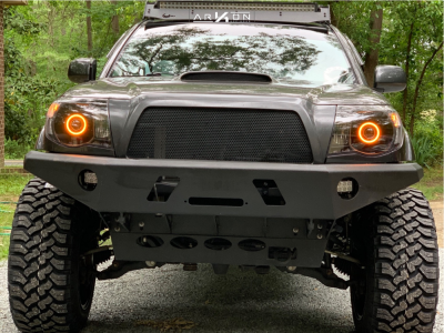1 2011 Tacoma Toyota Fox Suspension Lift 35in Arkon Off Road Lincoln Machined Black