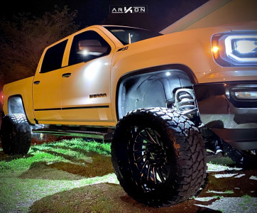 1 2017 Sierra 1500 Hd Gmc Mcgaughys Suspension Lift 9in Arkon Off Road Caesar Black