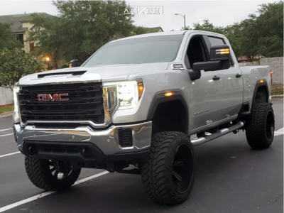 1 2020 Sierra 2500 Hd Gmc Rough Country Suspension Lift 7in Arkon Off Road Lincoln Black