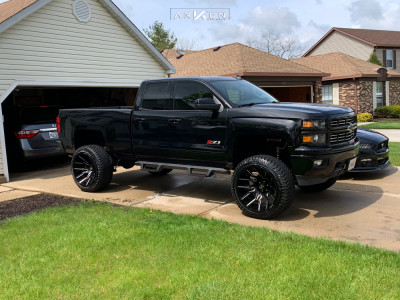 1 2015 Silverado 1500 Chevrolet Rough Country Suspension Lift 7in Arkon Off Road Roosevelt Black