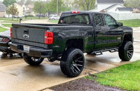 1 2015 Silverado 1500 Chevrolet Rough Country Suspension Lift 7in Arkon Off Road Roosevelt Black