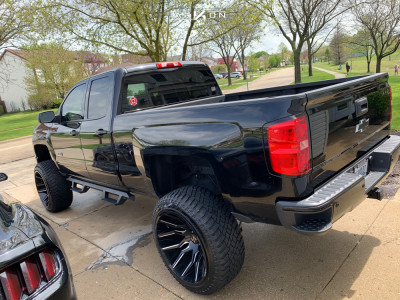 1 2015 Silverado 1500 Chevrolet Rough Country Suspension Lift 7in Arkon Off Road Roosevelt Black