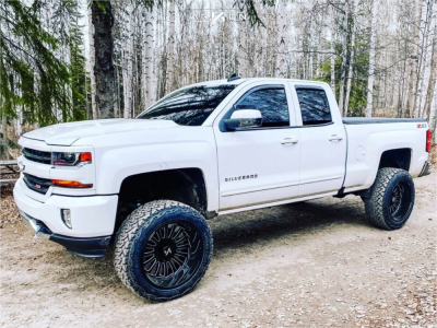 1 2018 Silverado 1500 Chevrolet Rough Country Suspension Lift 7in Arkon Off Road Alexander Black