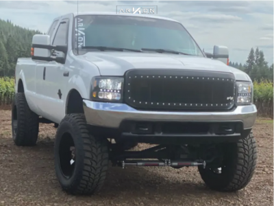 1 1999 F 250 Super Duty Ford Pro Comp Suspension Lift 4in Arkon Off Road Lincoln Black Machined