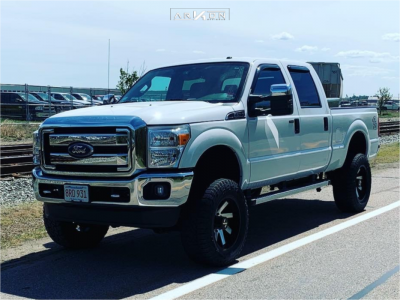 1 2016 F 250 Super Duty Ford Rough Country Suspension Lift 45in Arkon Off Road Lincoln Black