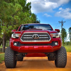 1 2017 Tacoma Toyota Maxtrac Suspension Lift 65in Arkon Off Road Roosevelt Machined Black