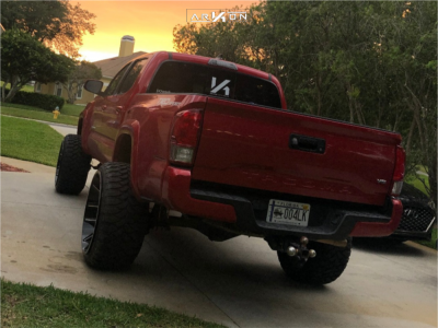 1 2017 Tacoma Toyota Maxtrac Suspension Lift 65in Arkon Off Road Roosevelt Machined Black