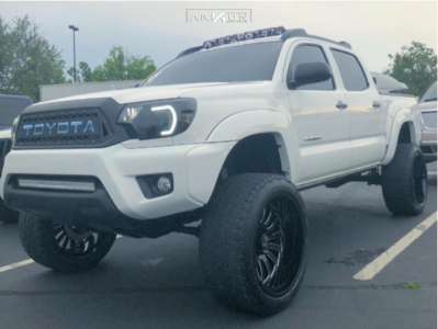 1 2014 Tacoma Toyota Maxtrac Suspension Lift 65in Arkon Off Road Alexander Black