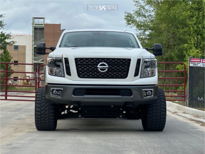 1 2019 Titan Xd Nissan Rough Country Suspension Lift 6in Arkon Off Road Alexander Black