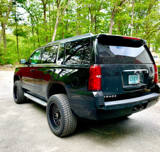 1 2015 Tahoe Chevrolet Rough Country Suspension Lift 35in Arkon Off Road Caesar Black