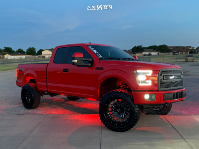 1 2017 F 150 Ford Rough Country Suspension Lift 6in Arkon Off Road Caesar Black