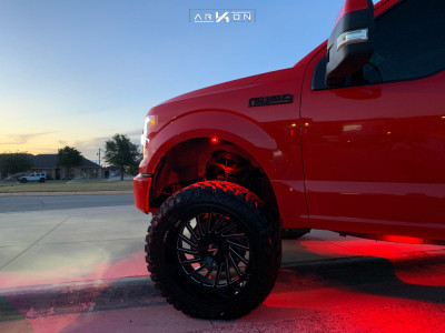 1 2017 F 150 Ford Rough Country Suspension Lift 6in Arkon Off Road Caesar Black