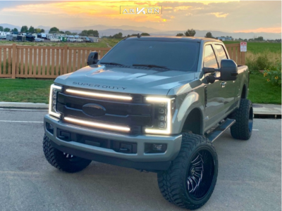 1 2019 F 250 Super Duty Ford Bds Suspension Lift 6in Arkon Off Road Alexander Black Milled